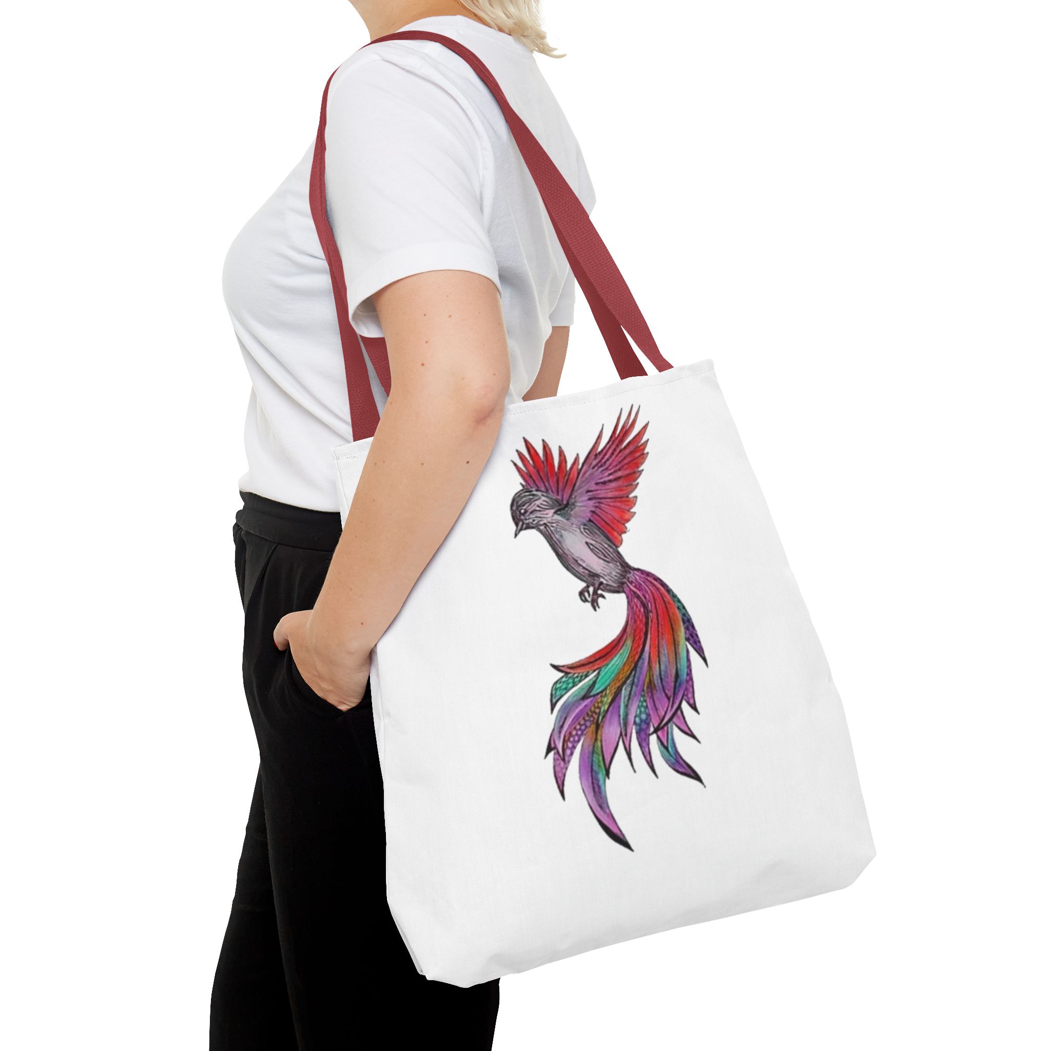 Colorful Phoenix Tote Bag - Image 16
