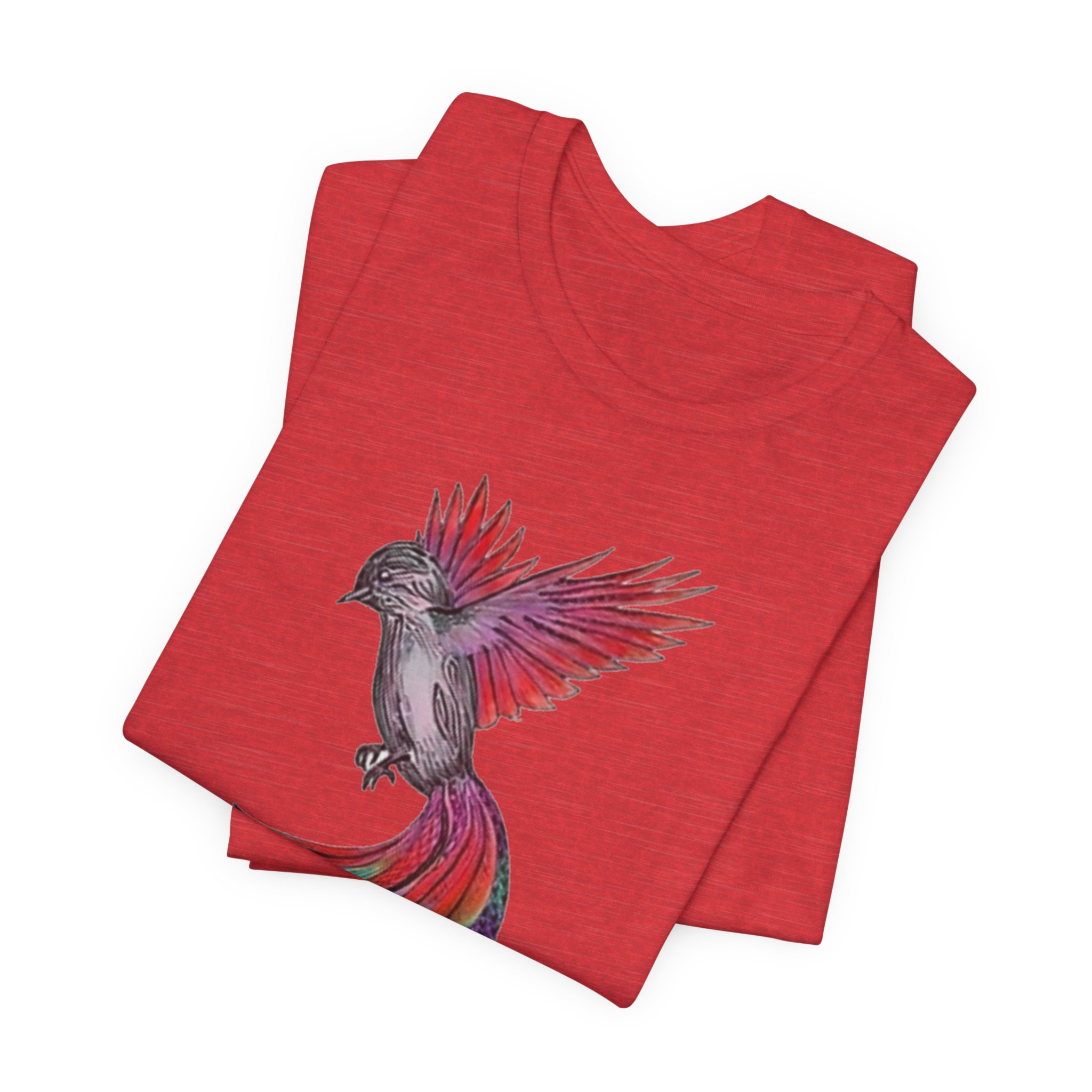 Colorful Phoenix Graphic T-Shirt - Image 7