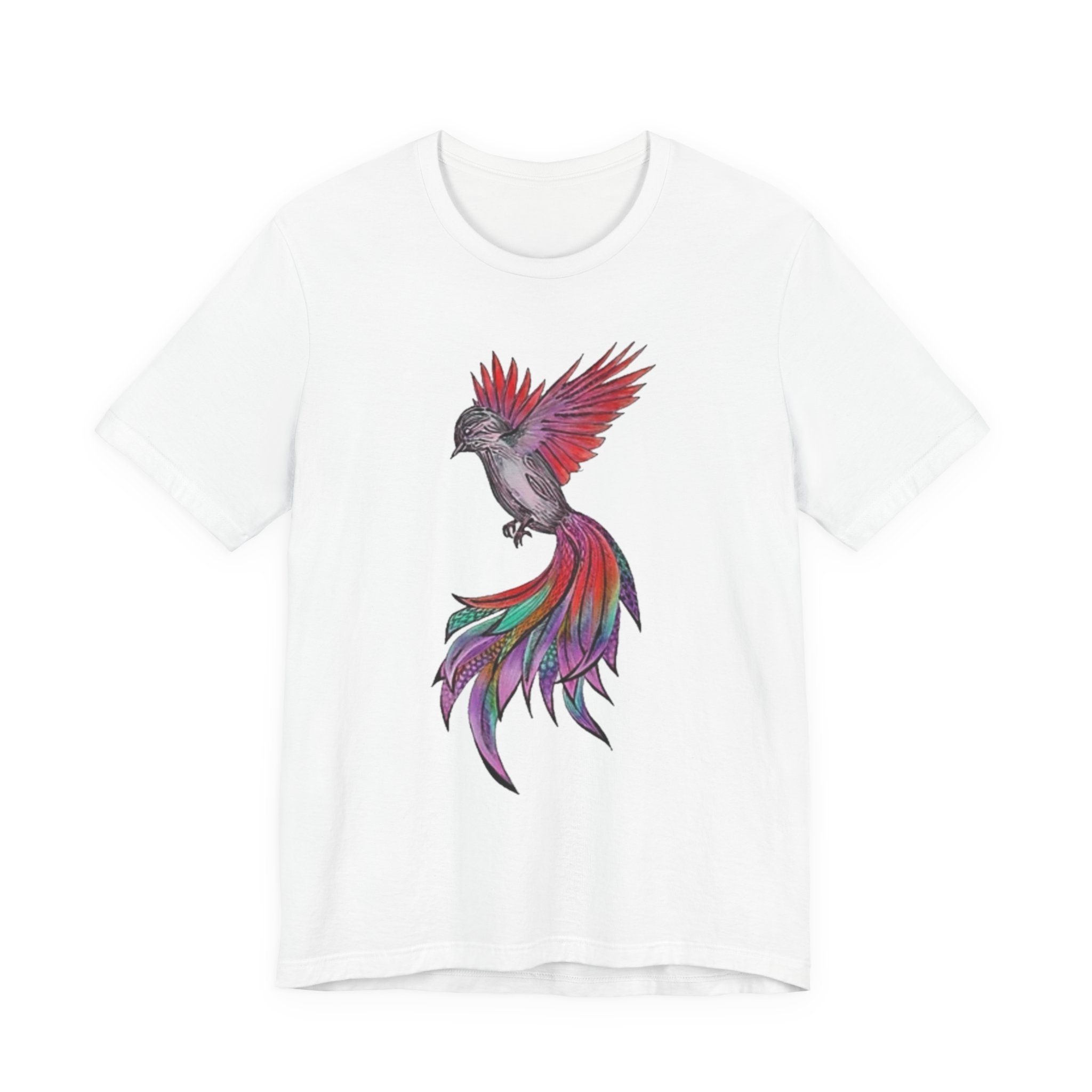 Colorful Phoenix Graphic T-Shirt