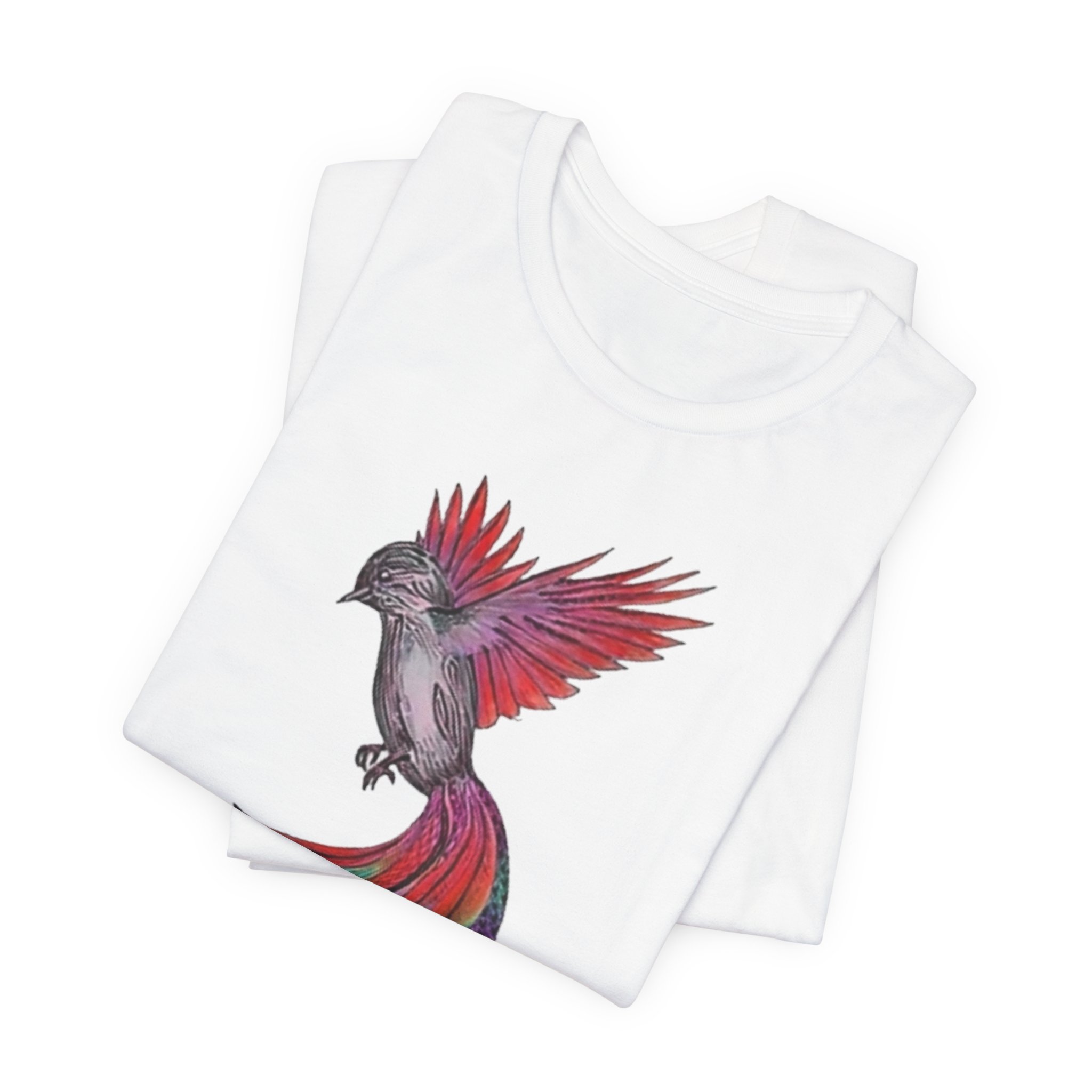 Colorful Phoenix Graphic T-Shirt - Image 3