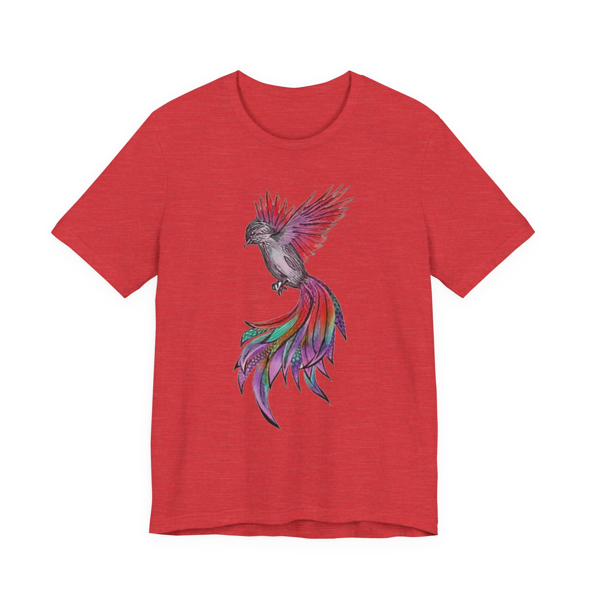 Colorful Phoenix Graphic T-Shirt - Image 5